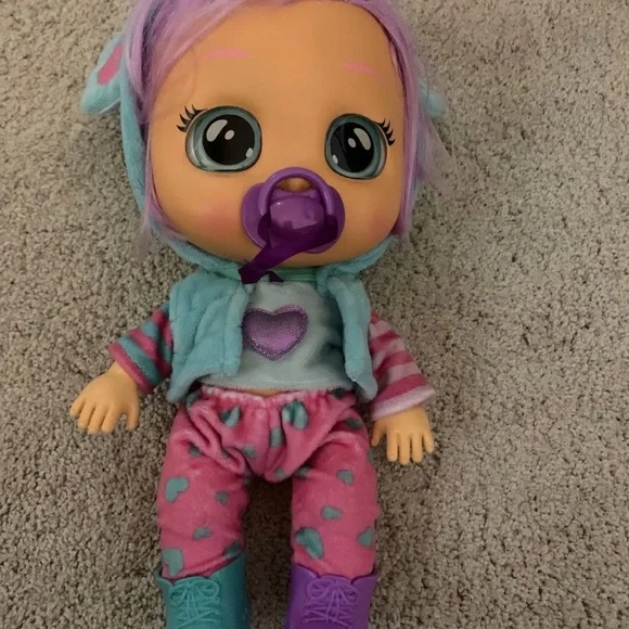 Toys Cry Babies Dressy Lala 12 Doll Used Light Wear Interactive